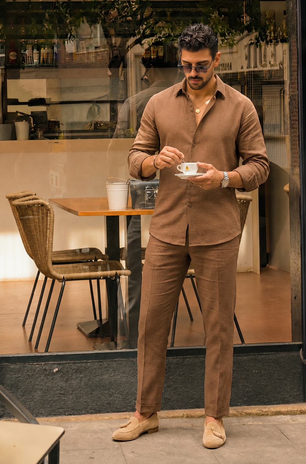Noble Top & Bottom Set Of Linen, Luxury And Style