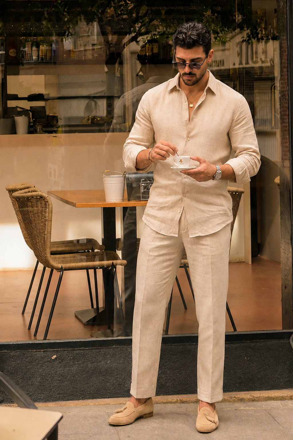 Noble Top & Bottom Set Of Linen, Luxury And Style
