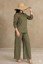 The Rare Women Linen Co-ord Set