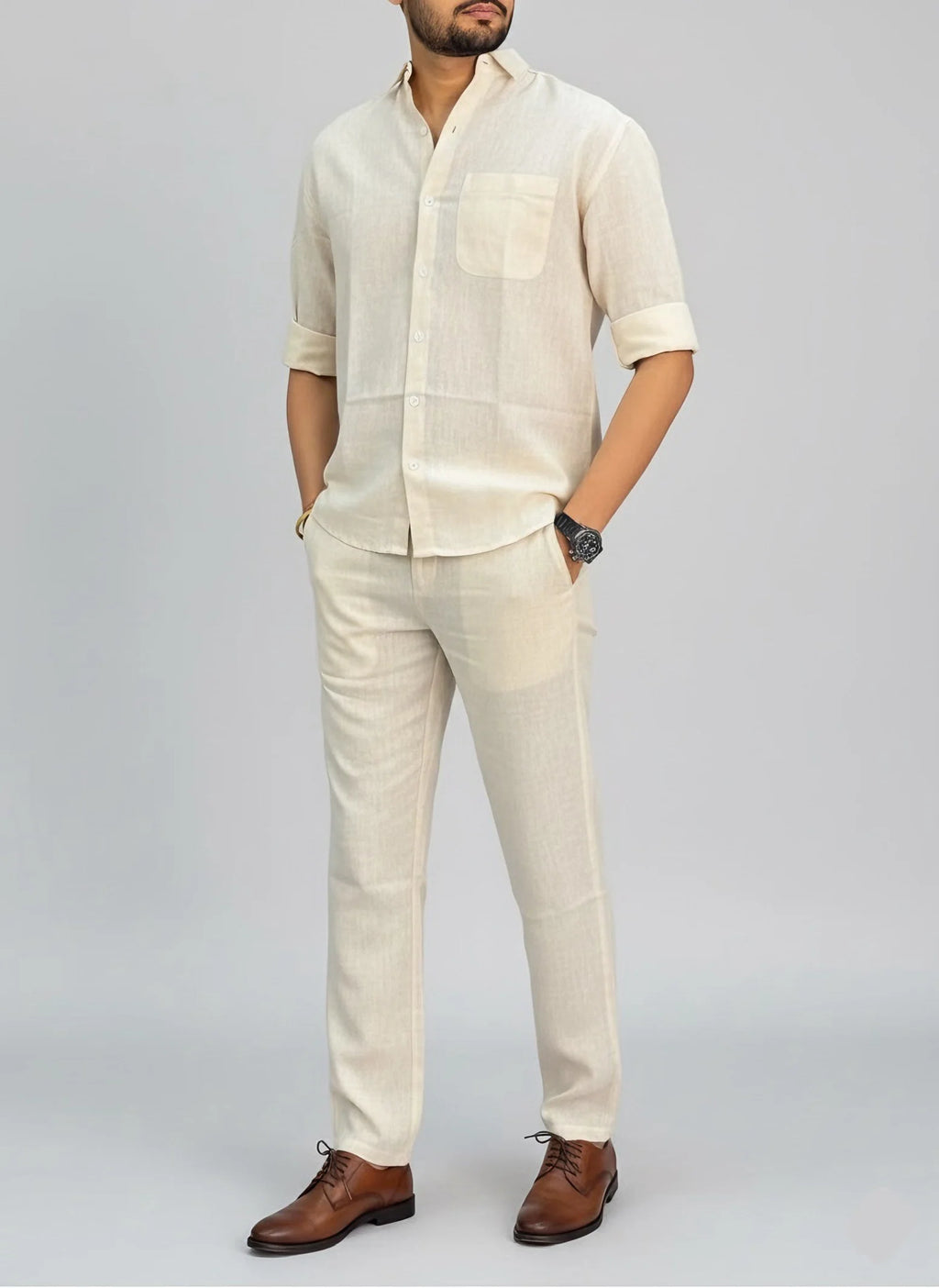 The Crowned Men Linen Pair
