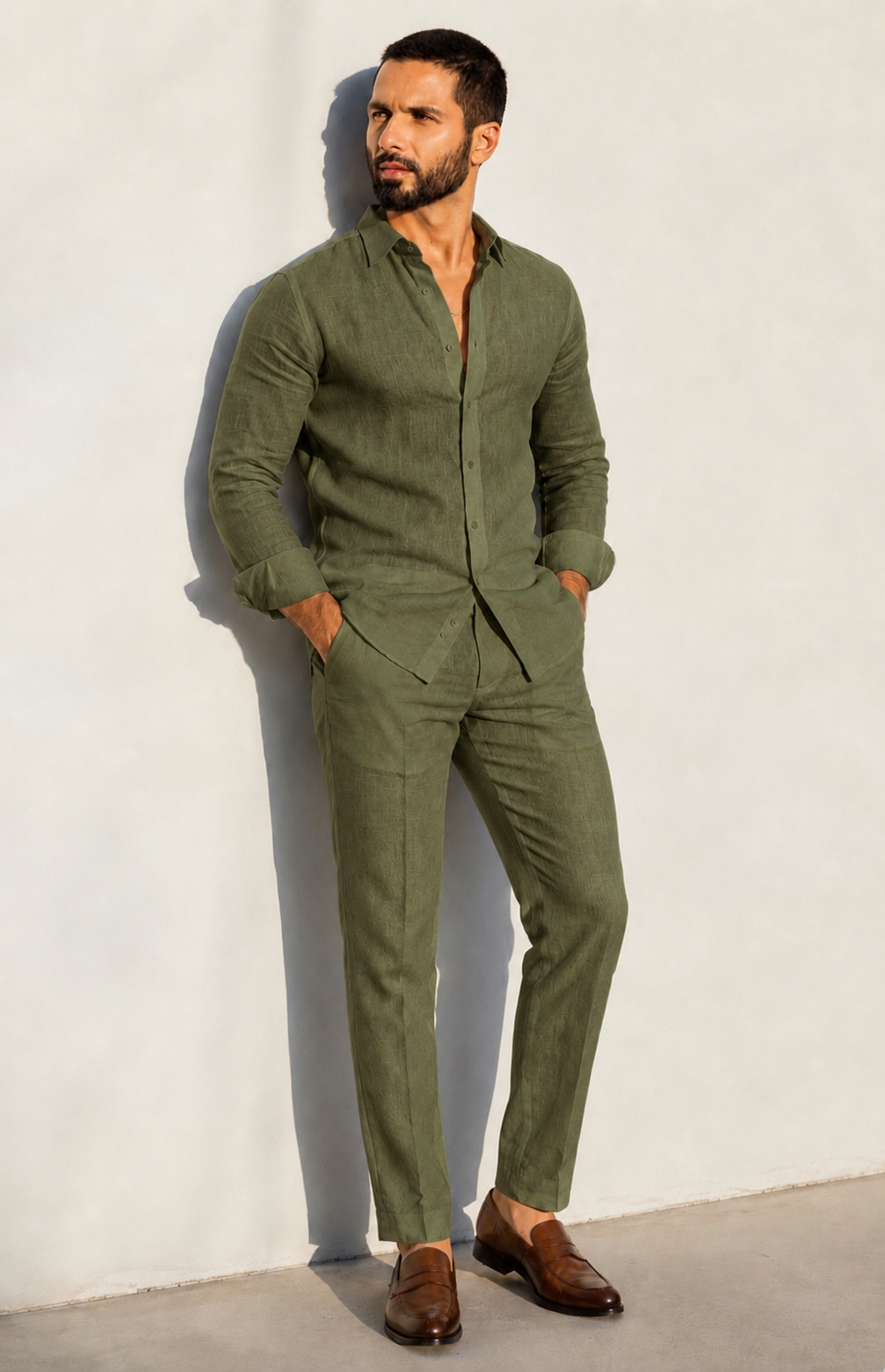 Classic Top & Bottom Set Of Linen, Luxury And Style