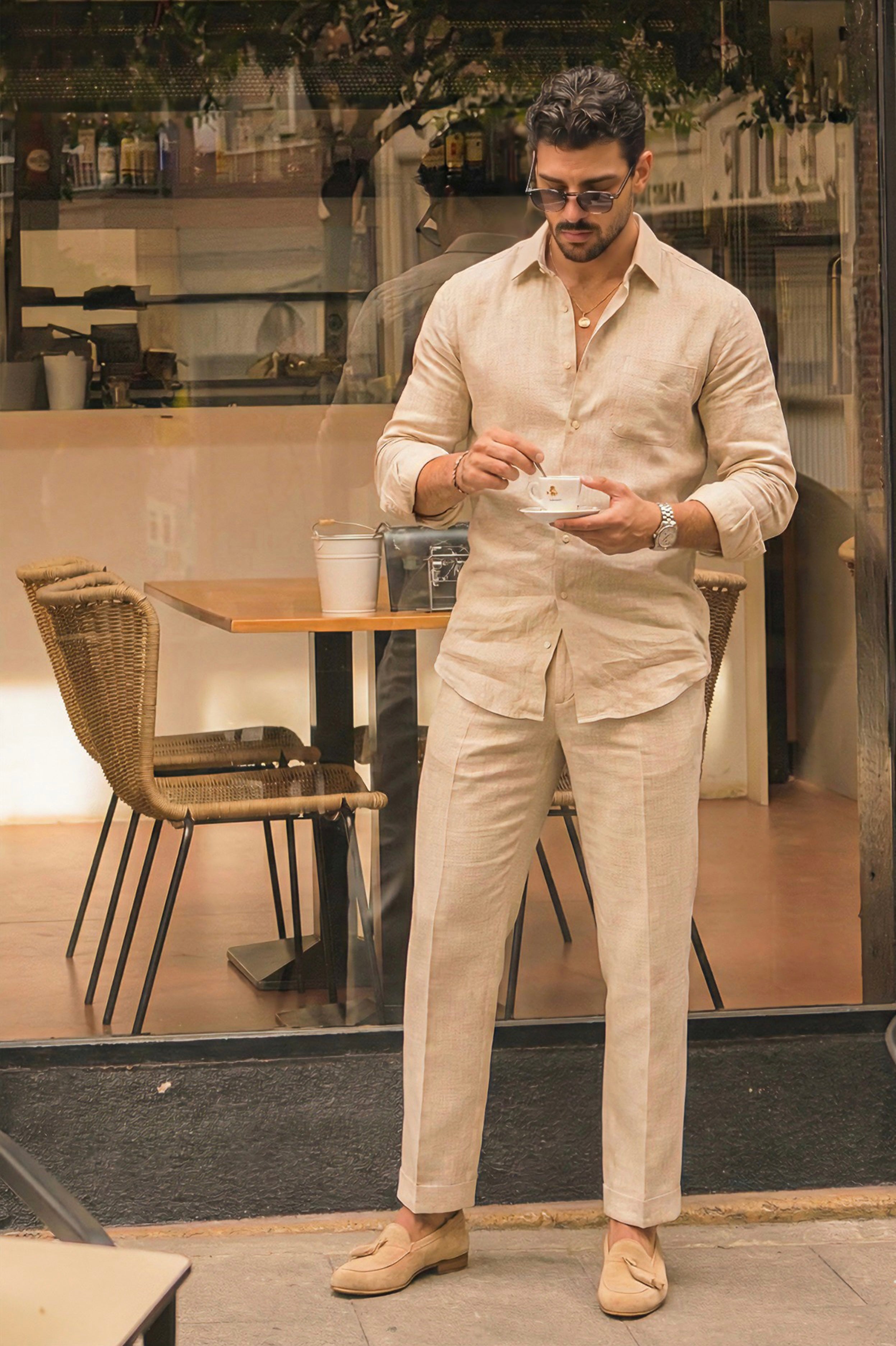 Noble Top & Bottom Set Of Linen, Luxury And Style