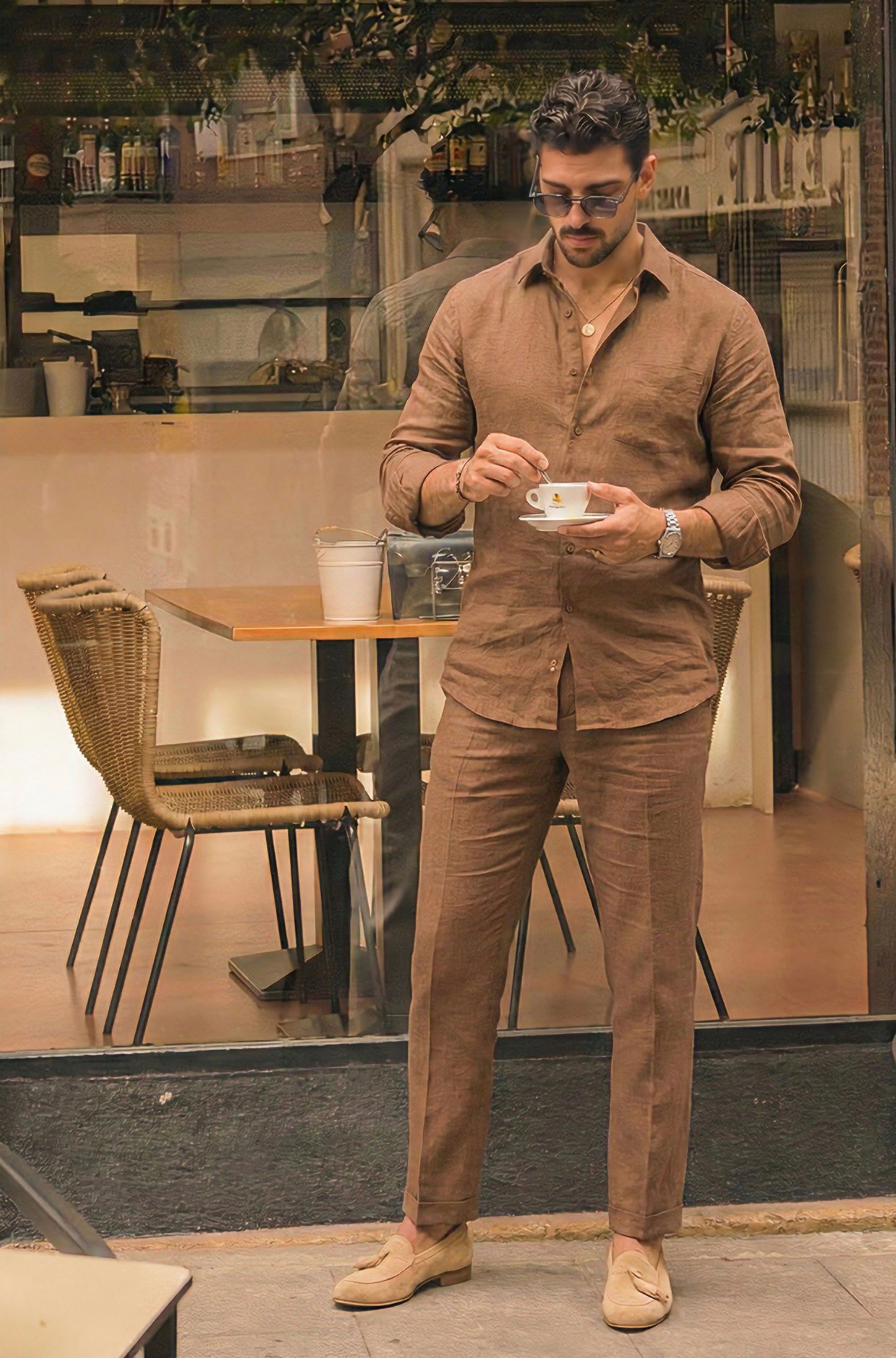 Noble Top & Bottom Set Of Linen, Luxury And Style
