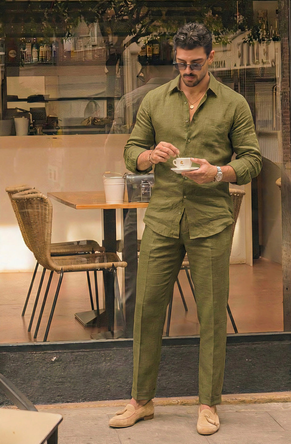 Noble Top & Bottom Set Of Linen, Luxury And Style