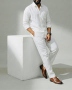 MonoWave Top & Bottom Set Of Linen, Luxury And Style
