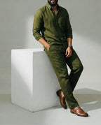 MonoWave Top & Bottom Set Of Linen, Luxury And Style